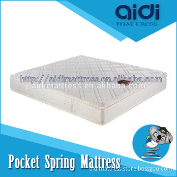 AL-1104 High class Double Pillow top mattress,fabric for lining mattress OEM/ODM 5-zone pocket spring mattress